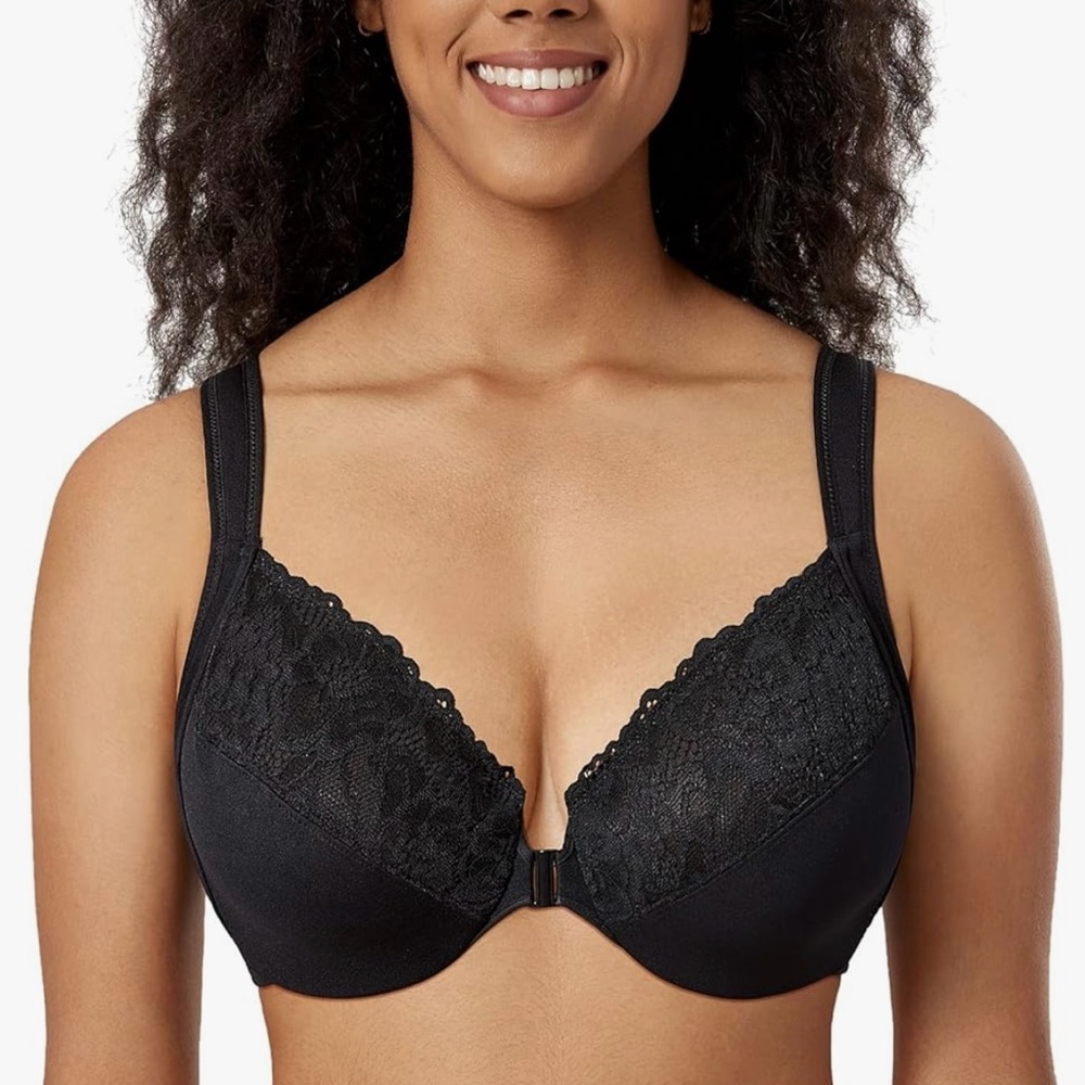 Elegant Black Lace Bra
